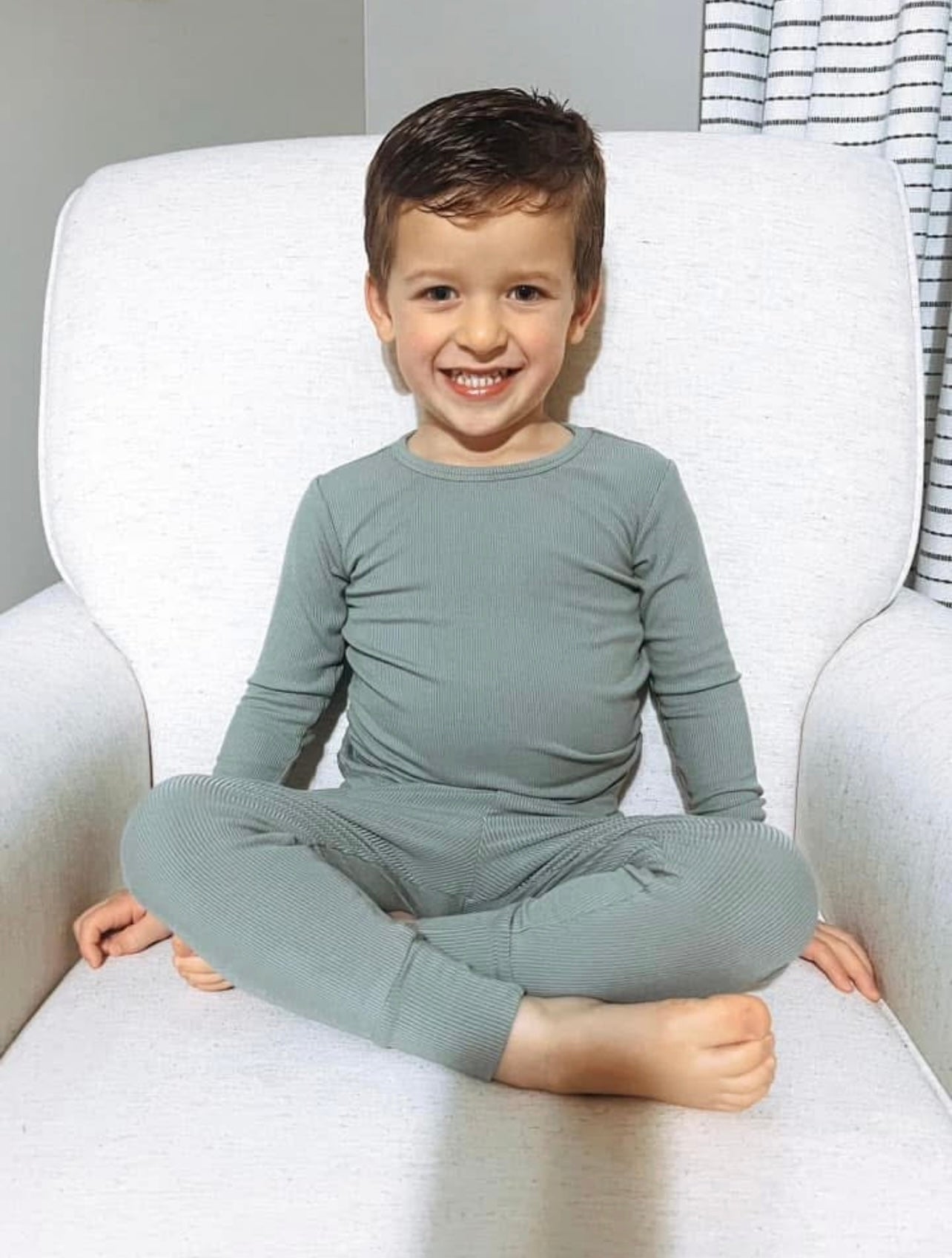 Jason | Solid Ribbed Long Set