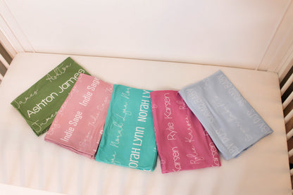 Personalized Swaddle/Blanket | Pre-Order Only