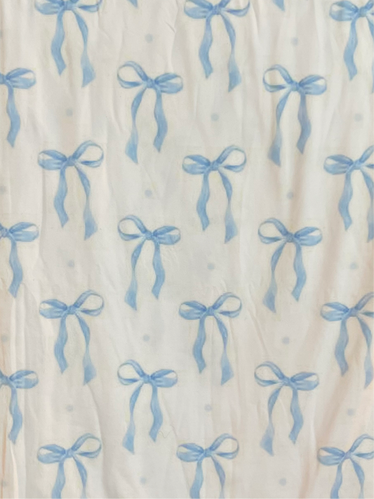 Blue Bows | Fleece Blanket