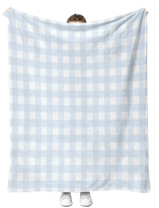 Blue Gingham Blanket