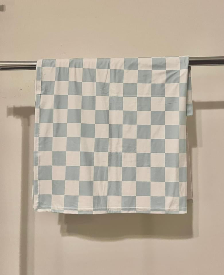 Blue Mist Check | Blanket/Swaddle