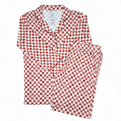 Santa's Checkerboard | Women Pajamas Set