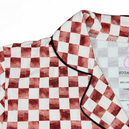 Santa's Checkerboard | Women Pajamas Set